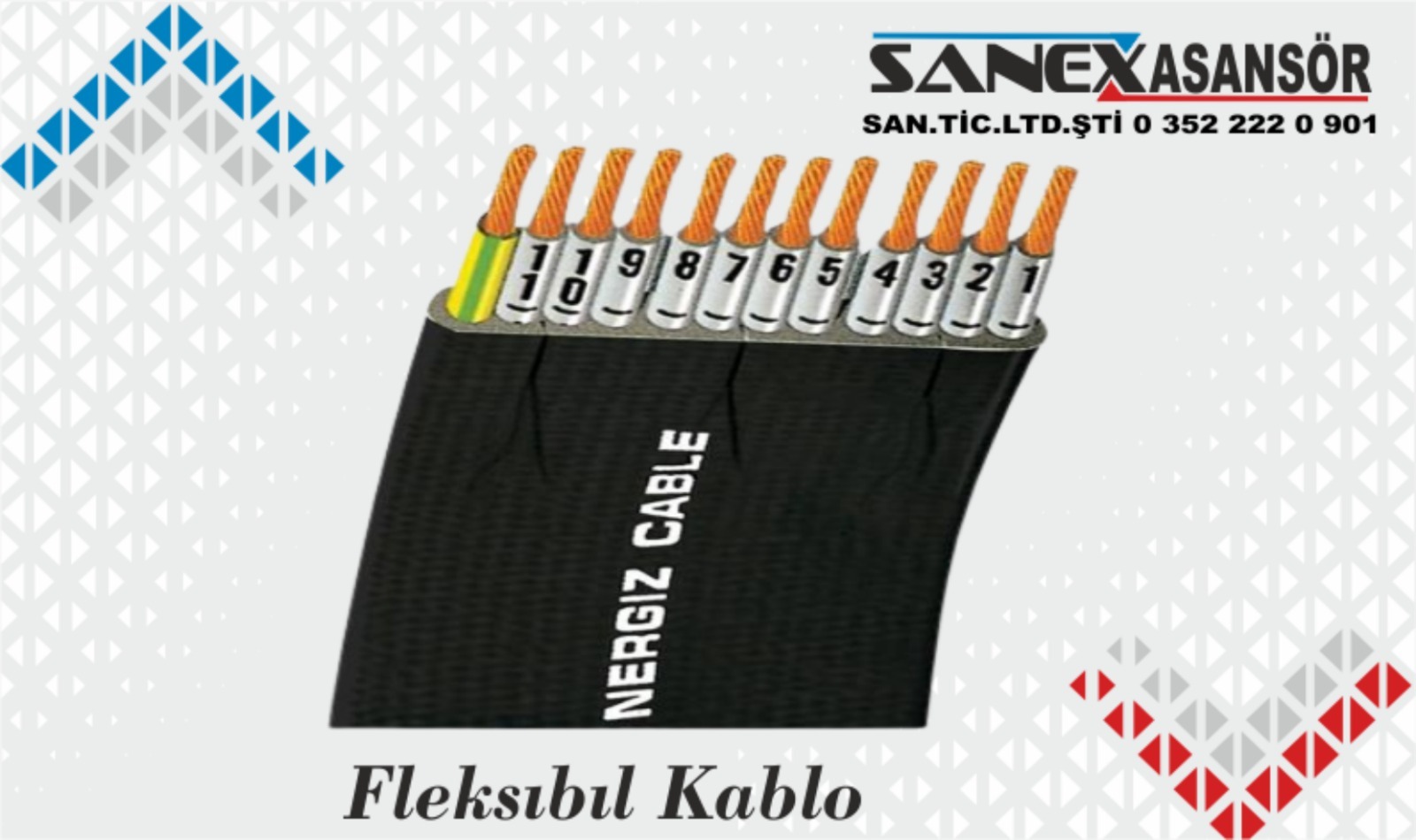 Asansör 36 Nakil Flexible Kablo