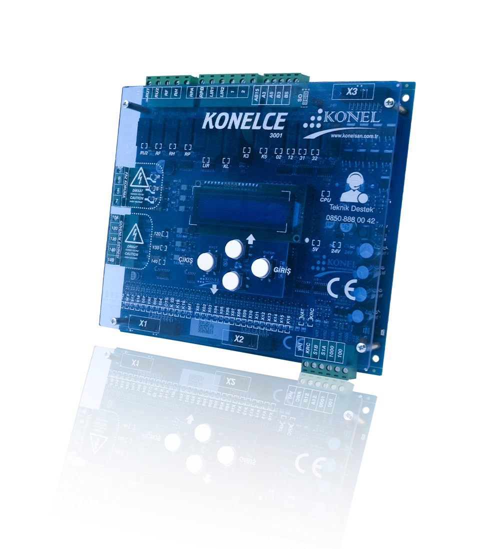 Konelce EN81-1 Standartlarına Uygun Asansör Kontrol Kartı